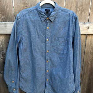 J. Crew slub cotton chambray button down